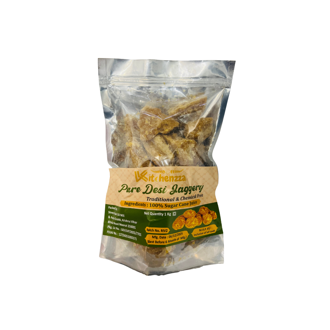 Kitchenzza Pure Desi Jaggery (1Kg)